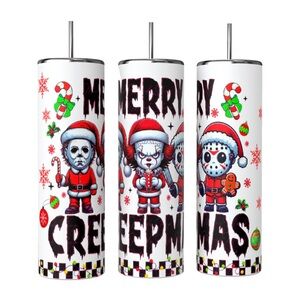 Merry Creepmas Holiday 20ox Sublimated Tumblers Stainless Steel